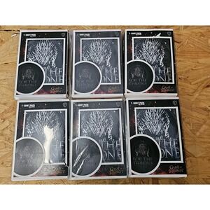 NEW HBO Game Of Thrones‎ Mens Sz Large For The Throne Black T-shirts (6-Pack)